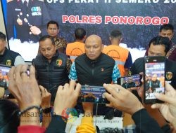 Operasi Pekat II Semeru 2025, Polres Ponorogo Amankan Tersangka Penganiayaan Bersajam