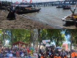Libur Waisak, Pantai Kenjeran Surabaya Dipadati Wisatawan Lokal dan Luar Kota dengan Hiburan Live Musik ‘Salsabilla’