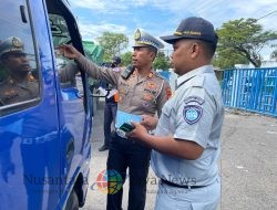 Satlantas Polres Sampang Gelar Razia Gabungan, 70 Pelanggar Lalu Lintas Ditindak
