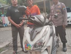 Nekat! Pengamen Kepergok Curi Motor di Bulak Kalitinjang Surabaya, Berhasil Diamankan Polsek Kenjeran