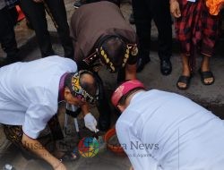 Gubernur Bali Meletakkan Batu Pertama Pembangunan Gedung PJT dan DPRD Gianyar