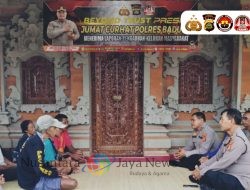 Polres Badung Gelar Jumat Curhat di Desa Darmasaba, Ajak Warga Jaga Kamtibmas dan Tolak Narkoba