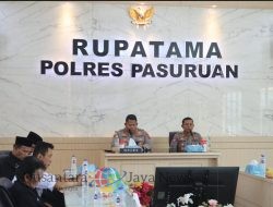 Polres Pasuruan Tegaskan Komitmen Jaga Kamtibmas Lewat Silaturahmi Bersama Perguruan Silat se-Jatim