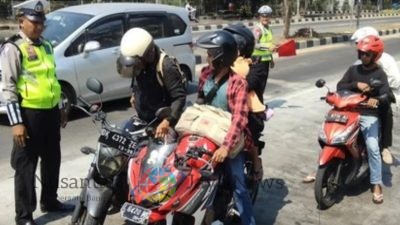 Polisi Tilang 197 Pemotor Tanpa Pelat Nomor di Surabaya, Penindakan Masif Digelar Sejak Awal Mei
