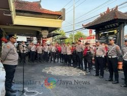 Kapolres Badung Tekankan Tanggung Jawab dan Profesionalisme Anggota Polsek Kuta Utara dalam Apel Pagi