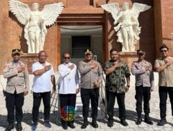 Kapolres Badung Tinjau Langsung Pengamanan Ibadah Kenaikan Isa Almasih di Sejumlah Gereja