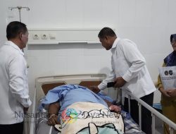 Tiba di Nabire, Dirjenpas Langsung Sambangi Petugas Lapas Yang Terluka