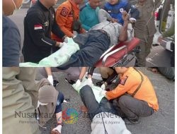 Seorang Pengendara Motor Tabrak Truk Trailer di Tambak Langon