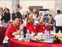 Kapolda Bali Nobar Bola Timnas Indonesia vs China Bareng Media