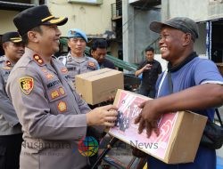 Sambut Hari Bhayangkara ke-79, Polres Pelabuhan Tanjung Perak Gelar Baksos Untuk Paguyuban Bentor dan Tenaga Kuli Bongkar Muat