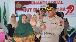 Jelang HUT Bhayangkara ke 79, Kapolrestabes Medan berkunjung ke Panti Asuhan Aisyiyah Putri Berbagi Kebahagiaan