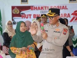 Jelang HUT Bhayangkara ke 79, Kapolrestabes Medan berkunjung ke Panti Asuhan Aisyiyah Putri Berbagi Kebahagiaan