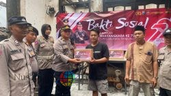 Sambut Hari Bhayangkara ke-79, Polsek Pabean Cantikan Gelar Bakti Sosial untuk Warga Terdampak dan Kaum Duafa