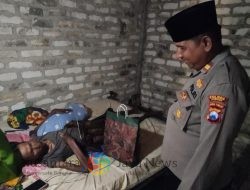 Peduli Sesama, Kapolsek Kedundung Hingga Masuk Pelosok Desa Berikan Bantuan
