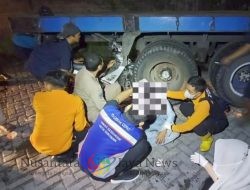 Pengendara Motor Asal Tambak Asri Luka-Luka Usai Tabrak Truk Trailer di Jalan Greges Surabaya