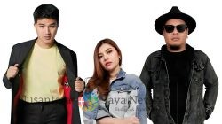 Aldi Taher, Julia Vio, dan DJ Ronny dalam Grup 3Rasa Siap Goyang Mamuju di Perayaan HUT Bhayangkara ke-79