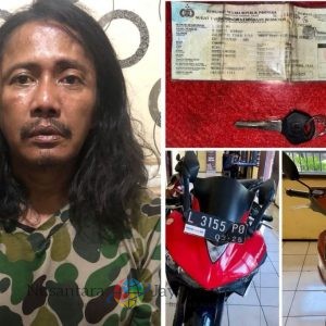 Polsek Semampir Tangkap Pelaku Curanmor Yamaha R25, di Bulak Jaya Surabaya 