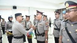 Polres Gresik Gelar Sertijab, Wakapolres Tekankan Profesionalisme dan Dedikasi Pelayanan