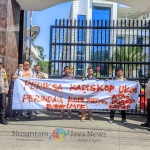 Mahasiswa Geruduk Kejatisu, Minta Kadiskop UKM Perindag Medan Dipanggil dan Diperiksa