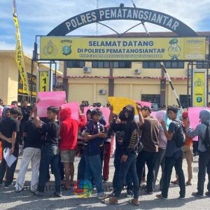 APSU Gelar Aksi Unjuk Rasa di Polres dan BNN Pematangsiantar