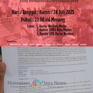 FORUM MASYARAKAT SUMATERA UTARA AKAN GELAR AKSI DEMO PROTES SIKAP AROGAN TENAGA AHLI WALIKOTA KEPADA WARTAWAN