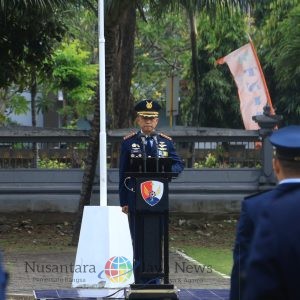 Peringati ke-78 Hari Bakti TNI AU, Lanud I Gusti Ngurah Rai Laksanakan Upacara Serentak Bersama Seluruh Satuan TNI AU