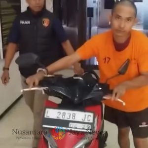 Aksi Curanmor Gagal di Warkop Surabaya, Pelaku Diringkus Berkat Sigapnya Korban, Warga, dan Polsek Genteng