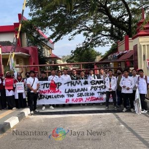 KAMMI Medan Demo Poldasu, Desak Segera Razia Seluruh THM di Kota Medan Tanpa Pandang Bulu