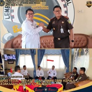 Lapas Tegal Kedatangan Tamu dari Kejaksaan Negeri Kota Tegal