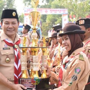 Bupati Subandi Pimpin Hari Pramuka ke-64 di Sidoarjo, Serukan Generasi Tangguh dan Melek Teknologi