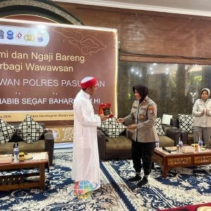 Polwan Polres Pasuruan Berikan Edukasi Keselamatan dan Pencegahan Kekerasan Asusila kepada Santri