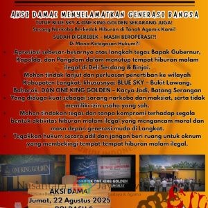 GPPRSI Sumut Desak Gubernur, Polda, serta Kodim Tutup Blue Sky & One King Golden