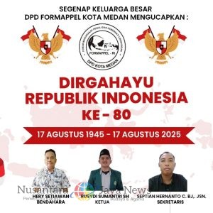 Arti Kemerdekaan Republik Indonesia ke-80 LSM Formappel DPD Kota Medan: Merdeka untuk Alam, Merdeka untuk Kehidupan