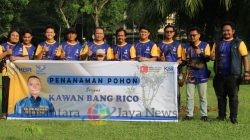 Komitmen Wujudkan Kepedulian Lingkungan, Kawan Bang Rico Tanam Pohon di Tanam Cadika Medan