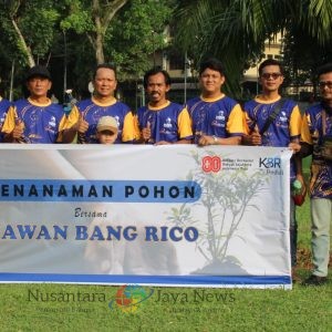 Komitmen Wujudkan Kepedulian Lingkungan, Kawan Bang Rico Tanam Pohon di Tanam Cadika Medan