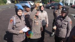Polwan Polres Pasuruan Gelar Gaktibplin di Momen HUT ke-77