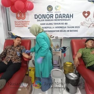 Peringati HUT Kemerdekaan, Lapas Batang Teguhkan Semangat Berbagi Lewat Donor Darah