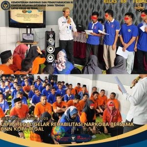 Lapas Tegal Gelar Rehabilitasi Narkoba Bersama BNN Kota Tegal