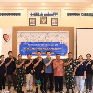 Lanud I Gusti Ngurah Rai Gelar Bakti Kesehatan World Head and Neck Cancer Day