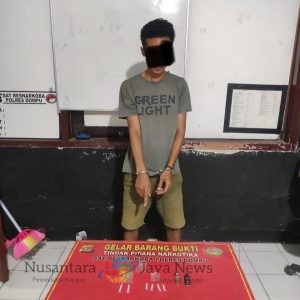 Pengedar Sabu Dengan Barang Bukti 2,45 Gram, Warga Kelurahan Kandai Dua Di Cakar Tim Opsnal Polres Dompu