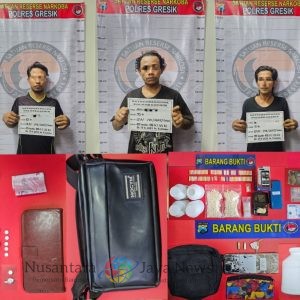 Polres Gresik Bongkar Jaringan Pil Koplo, 3 Pengedar Ditangkap dengan Ribuan Butir Pil Koplo