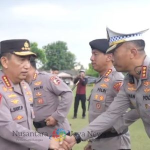 Dirlantas Polda Jatim Dampingi Kapolri dalam Kunjungan Kerja Ketahanan Pangan dan Ground Breaking di Jawa Timur