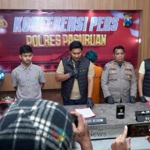 Polres Pasuruan Amankan Pelaku Pelempar Bom Molotov Pos Lantas Pandaan