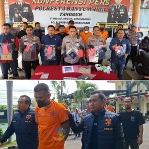 Polresta Banyuwangi Bongkar Sindikat Curanmor Lintas Daerah, Empat Tersangka Ditangkap dan Motor Dikembalikan ke Pemilik