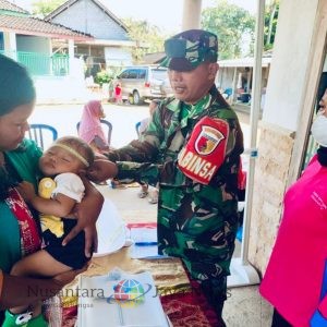 Babinsa Panggungasri Dampingi Kegiatan Posyandu, Wujud Kepedulian Terhadap Kesehatan Warga