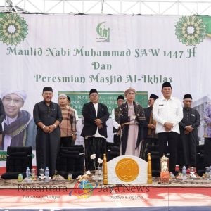 Resmikan Masjid Al-Ikhlas Juanda, Bupati Subandi Ajak Masyarakat Jaga Persaudaraan dan Perdamaian Umat