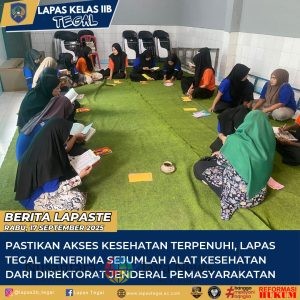 Bersama Kementerian Agama Lapas Tegal Fokuskan Pembinaan Kerohanian