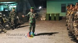 Koramil Benowo dan Banser Gelar Apel Malam, Perkuat Kesiapsiagaan Kamtibmas
