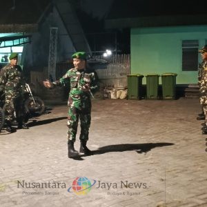 Koramil Benowo dan Banser Gelar Apel Malam, Perkuat Kesiapsiagaan Kamtibmas