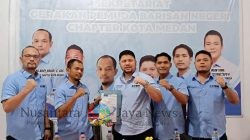 Ketua Umum DPP GPBN Indonesia M. Daffasya Sinik Sukses Serahkan Mandat SK Pengurus Kota Medan